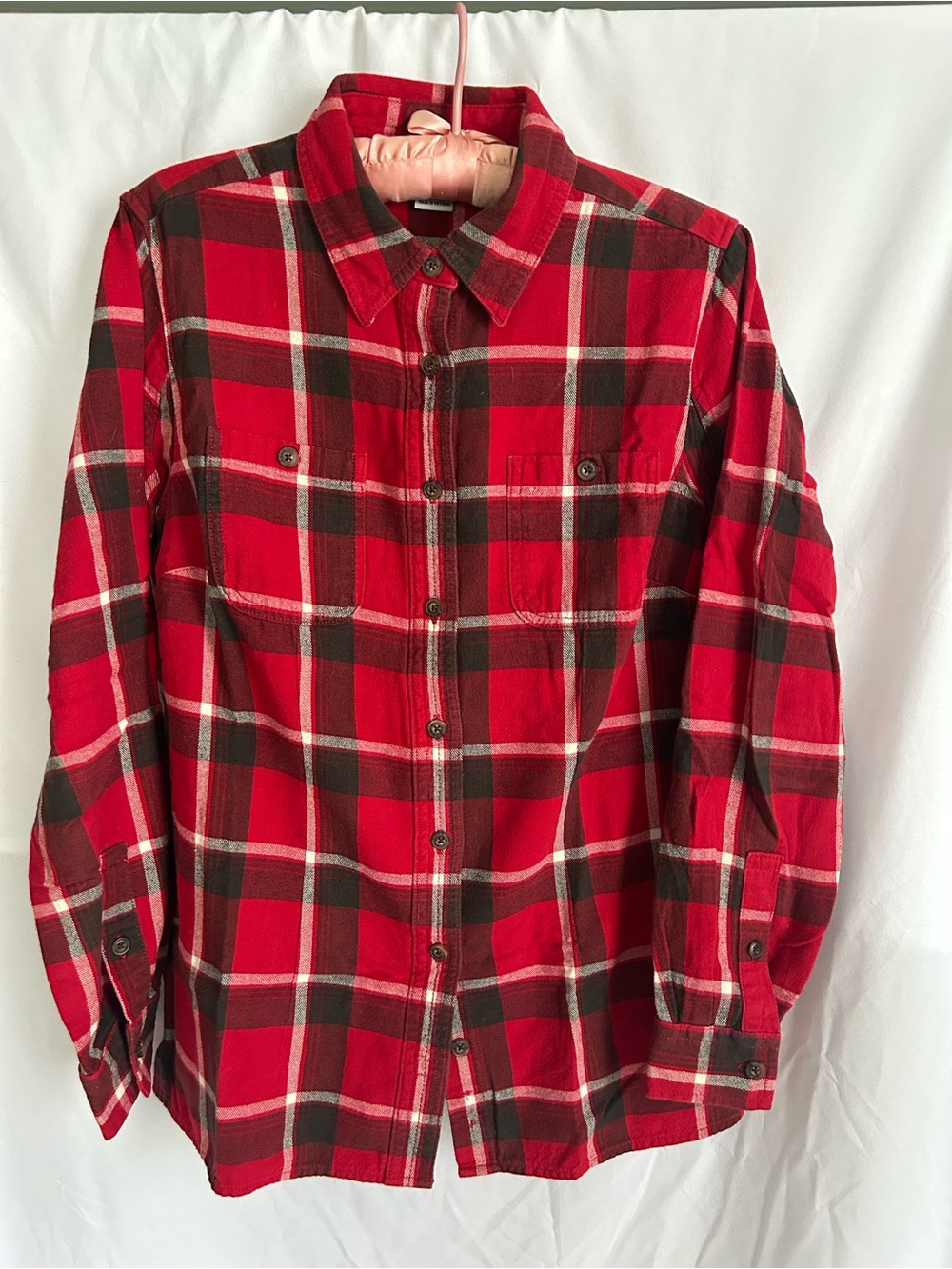 Women’s Duluth Trading Red Flannel Plaid Button-Up Shirt